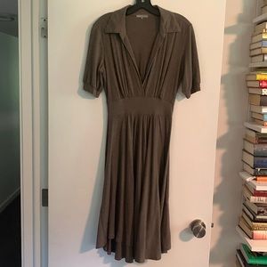 James Perse grayish brown brushed jersey dress. Size 3.